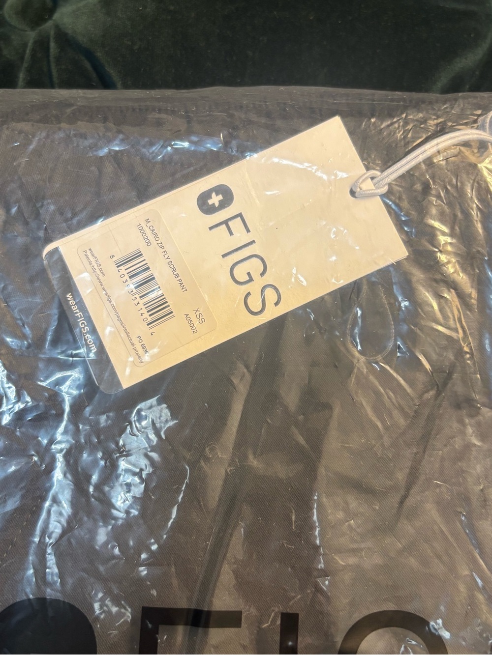 FIGS Men's Black Cairo Straight-Leg Scrub Pant NWT - Short - Picture 8 of 14